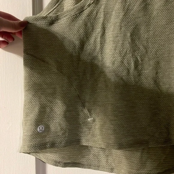 Mesh Moss Green Lululemon Tank - Picture 2 of 4
